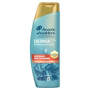 Head & Shoulders DermaXPro Kopfhaut-Revitalisierer Anti-Schuppen-Shampoo 250 ml mit Koffein und Ceramiden; gibt Trockener Kopfhaut und Haar Feuchtigkeit